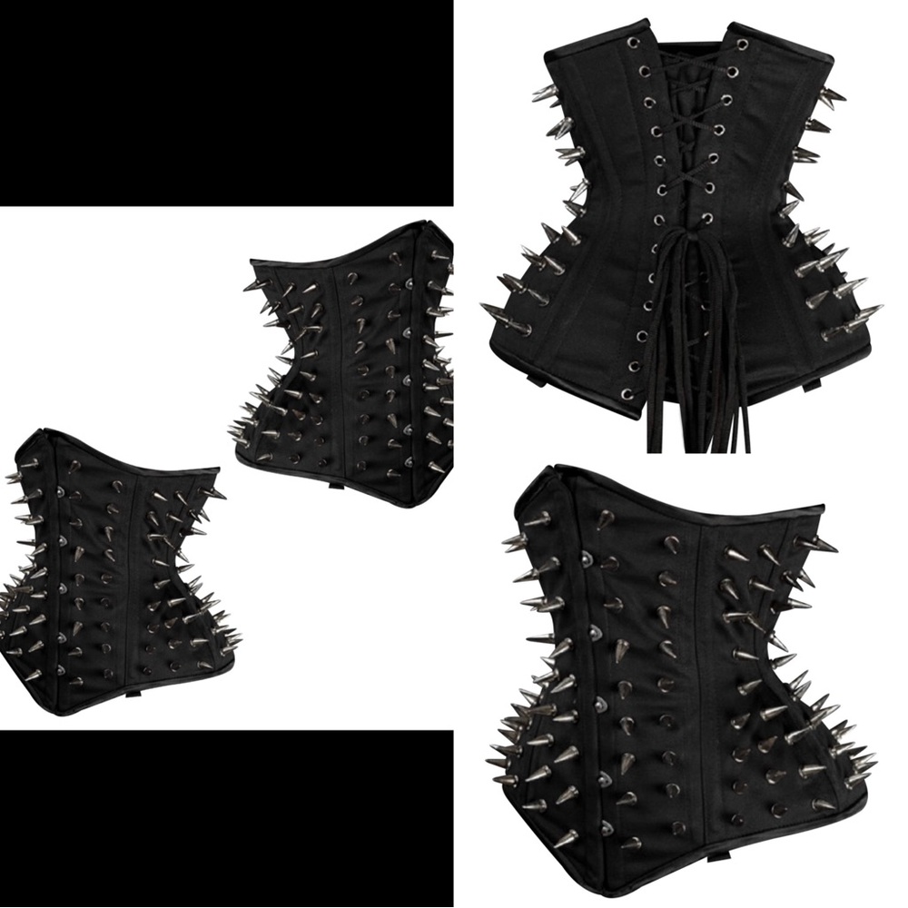 Steampunk Steel Boned Cotton Under bust corset